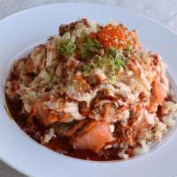 Volcano · Spicy Tuna, Avocado
Salmon, Crab Salad, Tempura Flakes with Chef's special Sauce