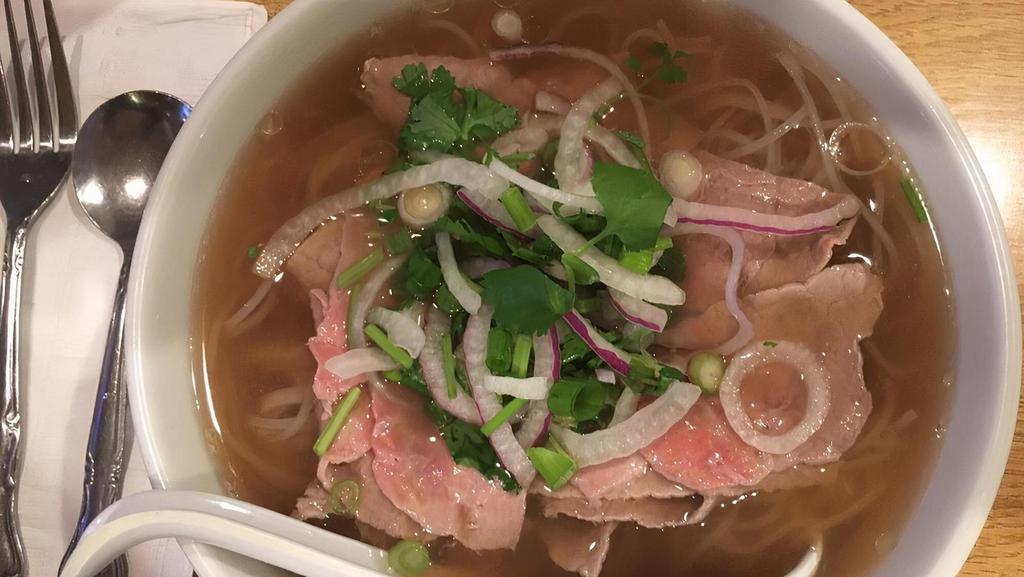 Combination Beef Pho · Large combination beef pho with all cuts of beef.