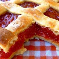 Apricot Bar · A wonderful buttery shortbread crust topped with an apricot marmalade covered by a lattice o...