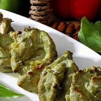 Chicken Mint Tikka · Gluten free. Chicken breast pieces fillet flavored with mint, herbs and spices skewered in a...