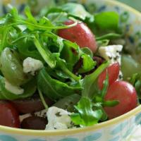 Aragula Avocado Salad · Gluten free. Organic baby arugula, grape, beet, cherry tomato, goat cheese with raspberry wa...