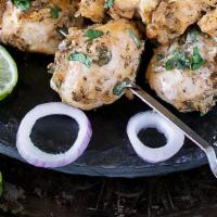 Malai Chicken Tikka · Gluten free. Chicken breast marinated in hung yogurt and homemade garam masala skewered in c...