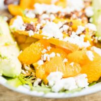 Sonoma · Mixed Greens, Mango, Asian Pear, Mandarin Orange, Avocado,with Goat Cheese dressing and crum...