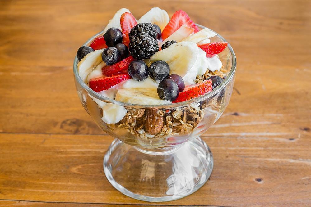 Granola Bowl · Fresh fruit with granola and yogurts