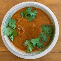 Kharcho Soup · Lamb and rice soup with aromatic herbs and garlic