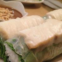 Garden Rolls · Fried tofu, lettuce, bean sprouts, mints leaves and vermicelli wrapped in rice paper. Served...