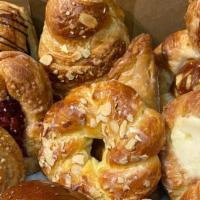 Large Assorted Pastry Box (10) · A random assortment of our delicious pastries (danish, croissants, scones, rolls, and more!)...