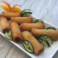 F7. Fried Egg Roll · One Order comes with 4 pieces (Veggie)