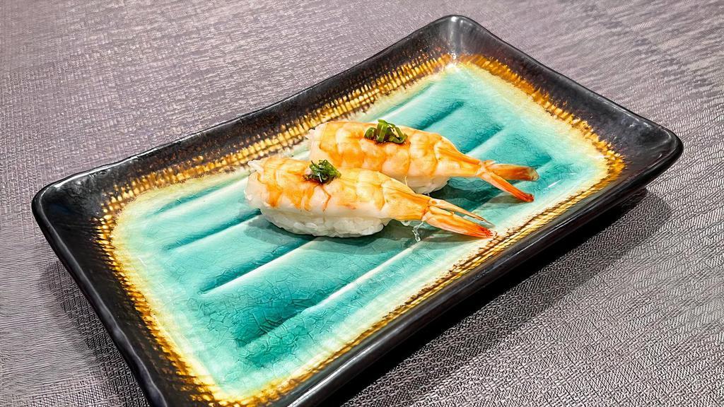 Ebi Nigiri · Cooked Shrimp (2 Pieces)