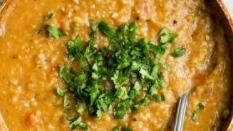 Masoor Dal Tadka · Lentil cooked with aromatic herbs and spices with a touch of Ghee at the end.