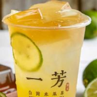 Aiyu Jelly Yifang Fruit Tea (L) 愛玉一芳水果茶 · Yifang's signature product with Aiyu Jelly is a perfect combo - Crafted with Taiwan Songboli...