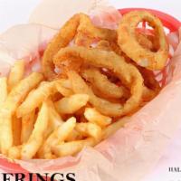 Frings · 1/2 Fries and 1/2 Onion Rings
