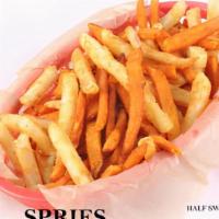 Spries · 1/2 Sweet Potato Fries 1/2 Fries