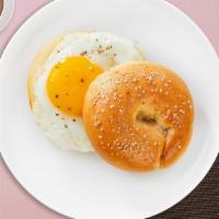Cheesy Eggy Bagel Sandwich · Your choice of bagel with egg, and cheese