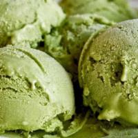 Ice Cream (2 Scoops) · Vanilla, green tea, chocolate.