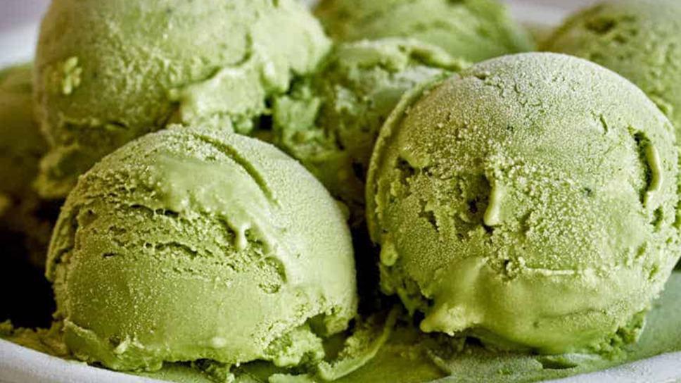 Ice Cream (2 Scoops) · Vanilla, green tea, chocolate.