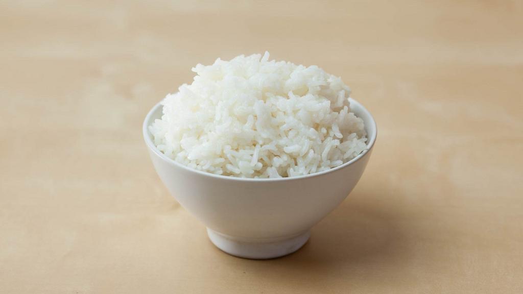 Rice · Side of steamed white rice.