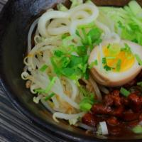 ZHA JIANG  NOODLES · UDON IN SPECIAL BBQ PORK BELLY