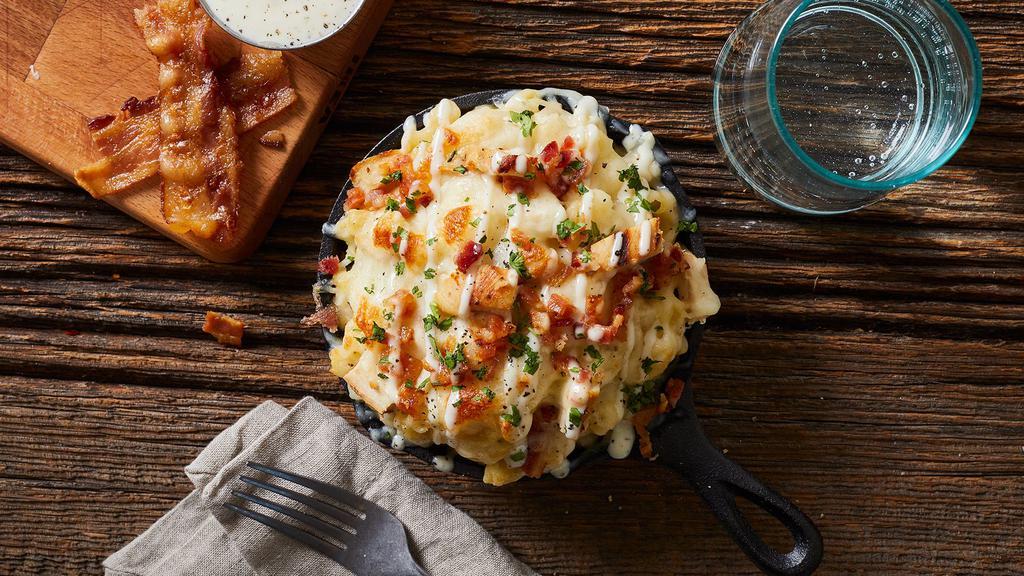 Cbr Mac & Cheese · Elbow macaroni with our classic cheese blend, chicken, bacon, and ranch.