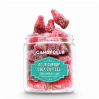 Sour Cherry Cola Bottles-Cherry Cola · Bright, bubbly cherry cola gummies doused in a fizzy coating of sour sugar