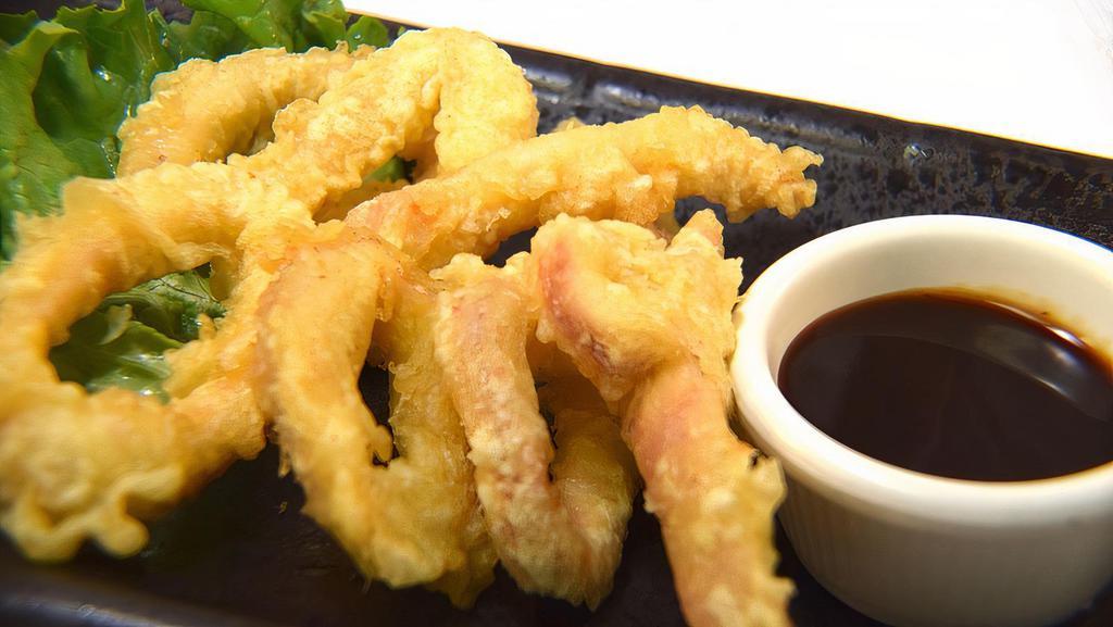 Crunch Calamari · Squid lightly battered and deep fried.