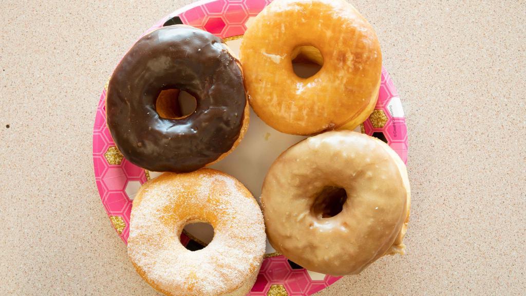 Raise Donuts · Glazed, Chocolate, Maple, Crumb & Sugar