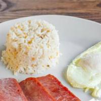 Spamsilog · Spam, garlic rice and egg