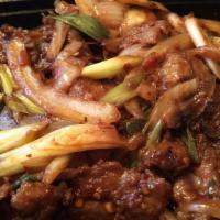 12. Mongolian Beef · Hot and Spicy.