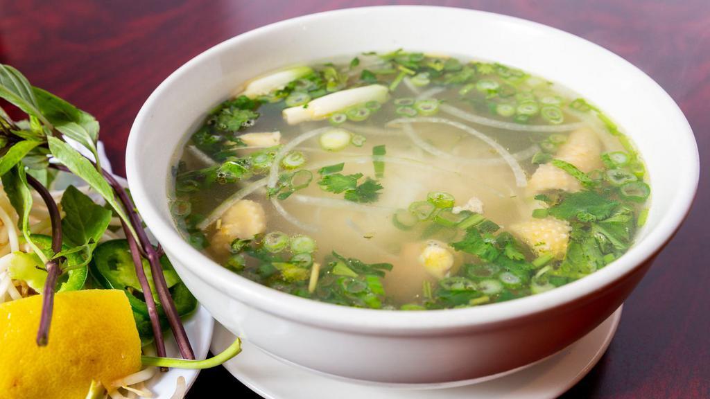 #28. Pho Ga · Chicken noodle soup (rice noodle).
