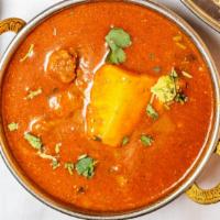 Lamb Vindaloo · Boneless lamb cubes cooked in a spicy curry with russets, vinegar and many Indian spices.