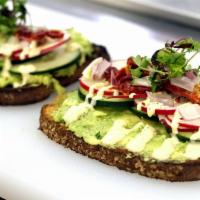 Avocado Toast (or Bagel) · The classic millennial treat!  Smashed avocado on toast or bagel, add sun dried tomatoes, re...