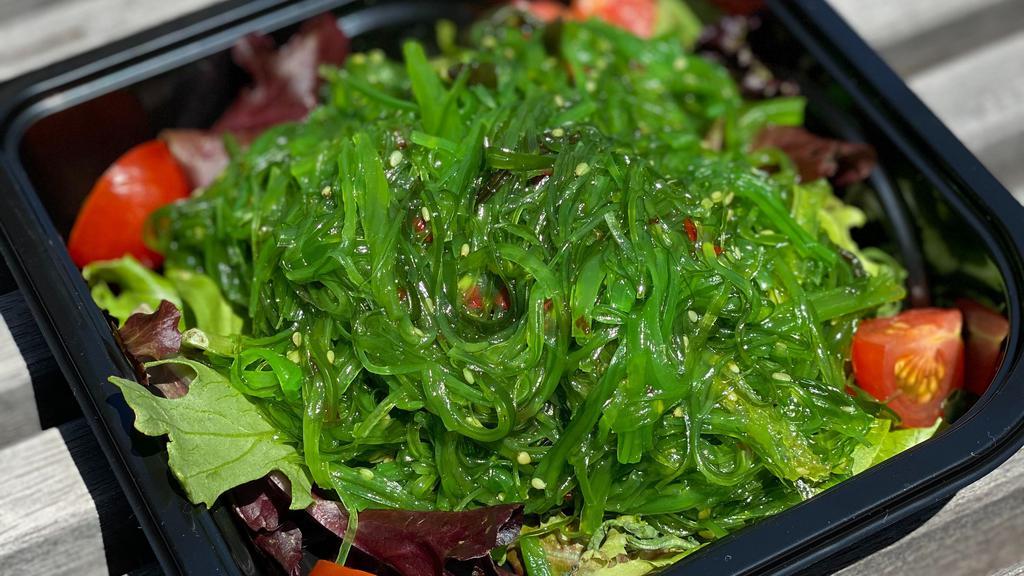 Classic Seaweed Salad · Mixed Greens, Chukka Seaweed, Tomatoes, Tangy Sesame Dressing