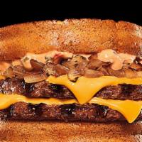 Whopper Melt · New Whopper Melt features two slices of toast, layered with ¼. lb of flame-grilled beef, mel...
