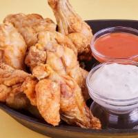 Plain Wings · Classic Bone-In Chicken Wings, served plain for those who don't like sauce.