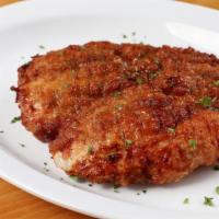 Creole-Fried Chicken Cutlet · Boneless skinless breast fried in a crispy creole breading