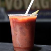 Creole Bloody Mary · Our spicy Mary. 16oz.  
 *We use 20%abv Petrov fermented vodka
