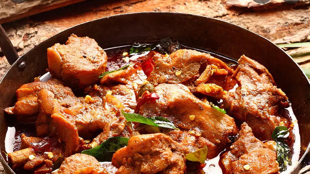 Karahi Chicken Curry · Organic chicken breast, onion, tomato, poppy seeds, cumin seed with chef’s spices.