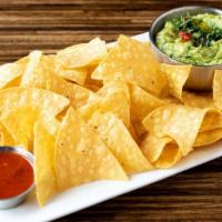 House Made Guacamole · Corn Chips | Salsa Picante | ADD SIDE ($3): Hatch Chili Cheese Fundido