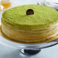 Matcha Mille Crêpes - 7.5 Inch · France meets Japan in this Gâteau Mille Crêpes-style cake which shows off the grassy, green ...
