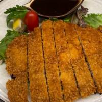 Tonkatsu · Pork cutlet with tonkatsu sauce.