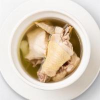 House Jidori Chicken Soup (Steamed) · Choice cuts of Jidori chicken are steamed for hours with fresh ginger and green onion. This ...