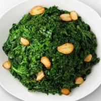 Sautéed Kale With Garlic · Fresh curly kale packs a superfood punch, stir-fried with thinly sliced garlic and our house...