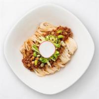 Noodles With Minced Kurobuta Pork Sauce · Our house-made thin egg noodles topped with a savory mixture of minced Kurobuta pork sauteed...