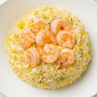 Shrimp Fried Rice · Succulent shrimp, delicately-scrambled egg, freshly-chopped green onion, and premium sushi-g...