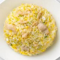 Jidori Chicken Fried Rice · Tender Jidori chicken, delicately-scrambled egg, freshly-chopped green onion, premium sushi-...