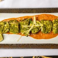 Mint Chicken Tikka · Gluten Free. Chicken breast pieces fillet flavored with mint, herbs and spices skewered in a...