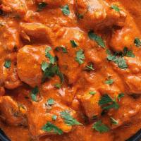 Chicken Tikka Masala · Gluten Free. Roasted chicken breast, slowly simmered in tomato cream sauce.  (Comes with Rice)