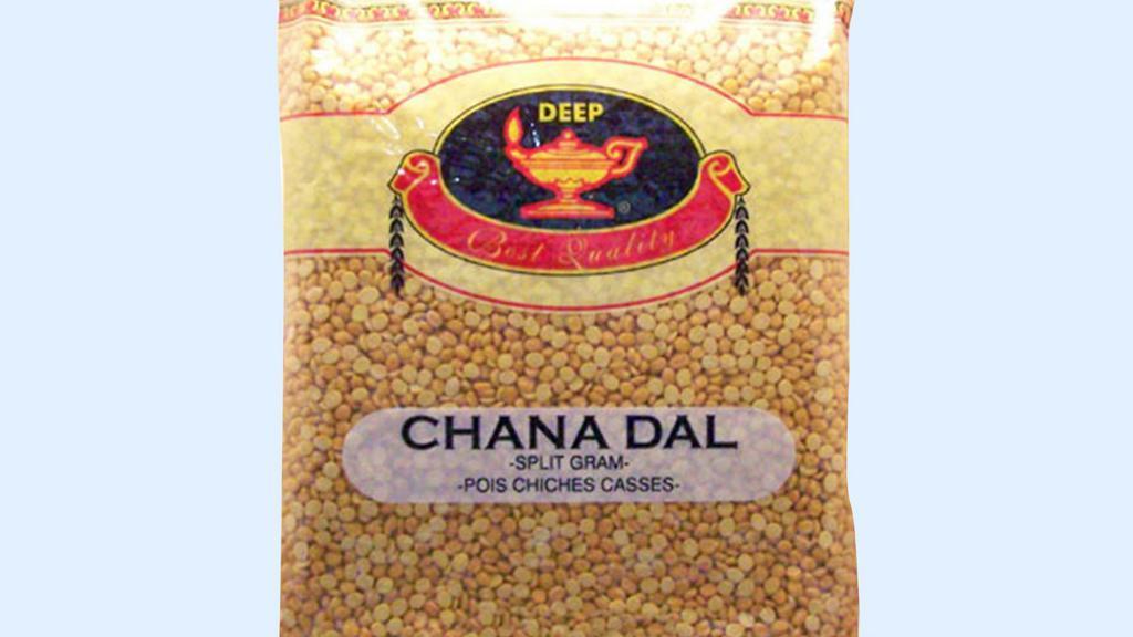  Chana Dal · (32 oz. ) Chana dal is baby chickpeas that has been split and polished. It looks and tastes like small kernels of sweet corn, and is one of 
the most popular ingredients in Indian cuisine.