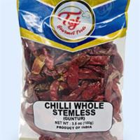 Chilli Whole Stemless · (3.5 oz.) Largest used spices in many recipes. Chilli is highly effective in reducing weight...
