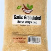 Garlic Granulated · (7 oz.) A dried form of garlic that has been ground into granules rather than powder